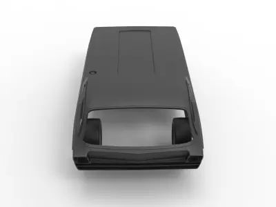 Shell and wheels model Dodge Deora Scale 1 to 24 3D print model