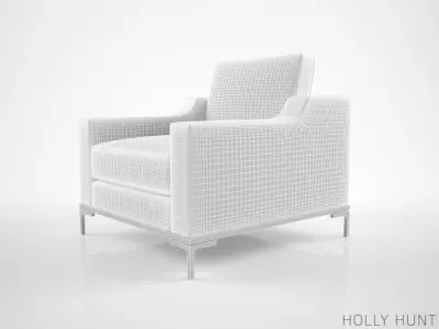 Holly Hunt Guild lounge chair 3D model