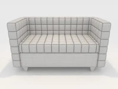Sofa 2 Seater 9 3D model