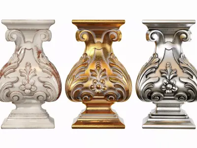 Classic capital 08 3D model