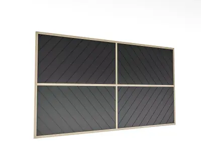 modern ceiling and wall decor Low-poly 3D model