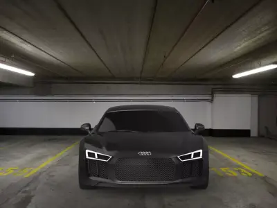 Audi R8  3ds Max 3D Model with Renders 3D model