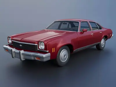 Chevrolet Chevelle Malibu Sedan 1973 3D print model