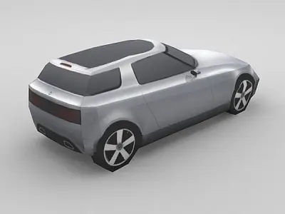 SAAB 9-X Low-poly 3D model
