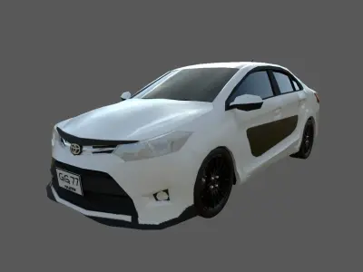 Vios 2013 Low-poly 3D model