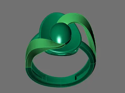 Women Ring Plain Ring Ready STL 3DM Models Womens Rings 3D print model 18