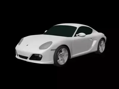 Porsche Cayman S 2011 Rig In Cinema 4d 3D model