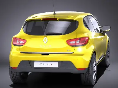 Renault Clio 2015 VRAY 3D model