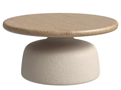 Wooden Contemporary Centerpiece Tea Table Coffee Table 3D model