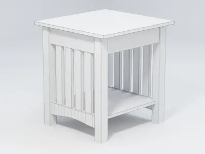 Classic Mission End Table 3D model