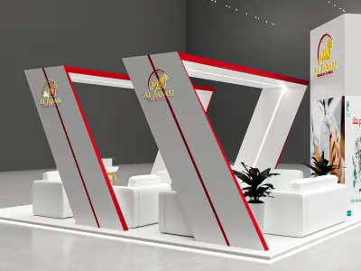 3 simple booth 6x6 3D model