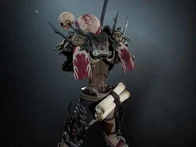 Undead Shinobi Low-poly 3D model