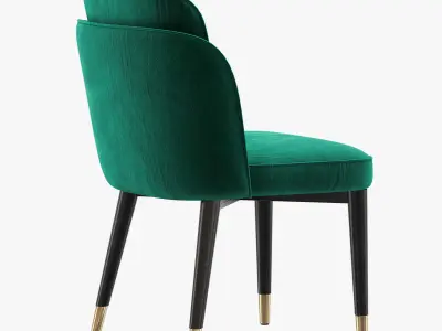 ASTOR Luxury Velvet Dining Chair 3D model