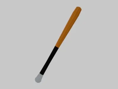 Baseball Bat Low-poly 3D model