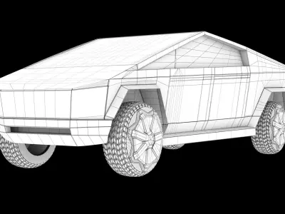 Tesla Cybertruck Model 3D model purchase