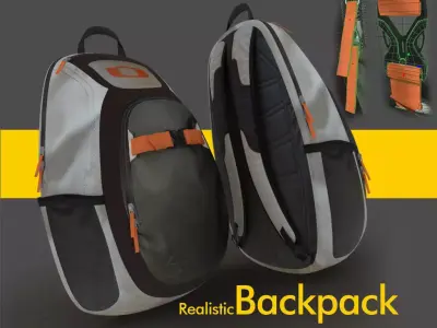 backpack or day day pack 3D Product model 3D model