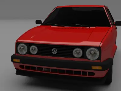 VW Golf Mk 2 3D model