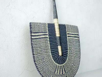 African Handwoven Fan 41 3D model