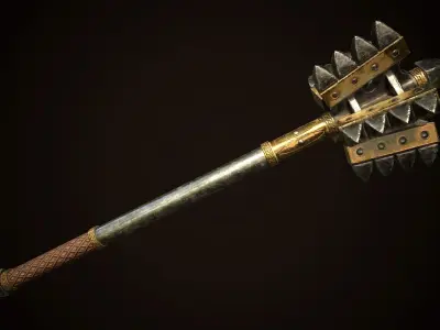 Mace 03 Low-poly 3D model