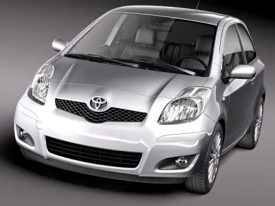 Toyota Yaris 3door 2010 3D model