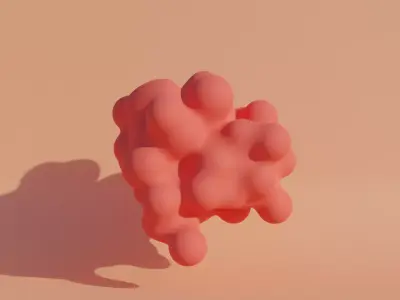 Abstract blob v2 3D model