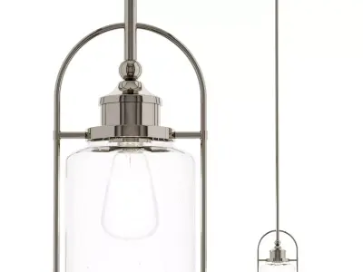 Single Bell Pendant by Beachcrest Home 3D model