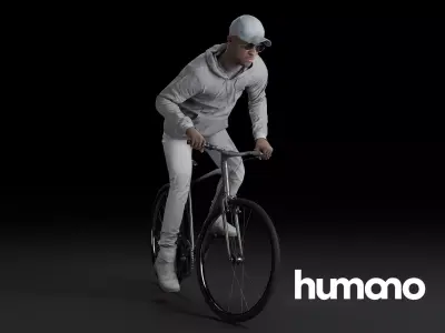 Humano Biking Man 0817 3D model