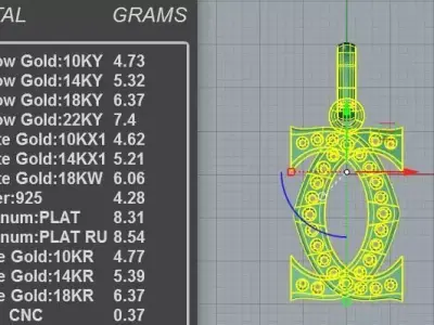 Elite Luxury Brand Style Letter Pendant 3D print model