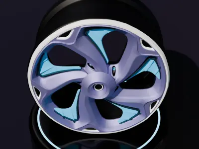 Sport car rims 3D model