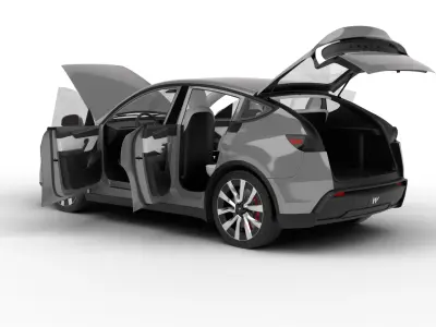 Tesla Model Y 2025 HQ 3d model 3D model