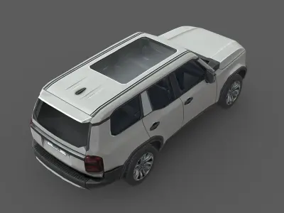 Toyota Land Cruiser 250 Prado 2024 Low-poly 3D model