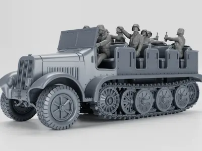 Sd Kfz 6 Zugkraftwagen 5t 3D print model