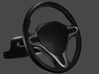 Car Steering Model 3D model