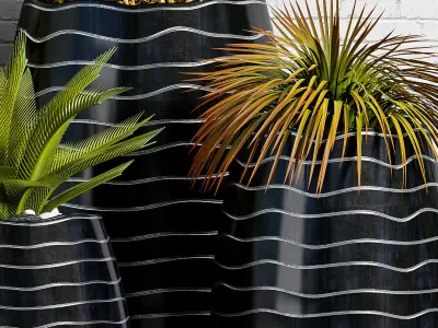 Decorative plant set-47 3D model