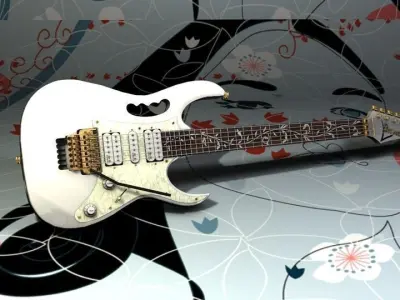 Ibanez jem7vwh Guitar 3D model