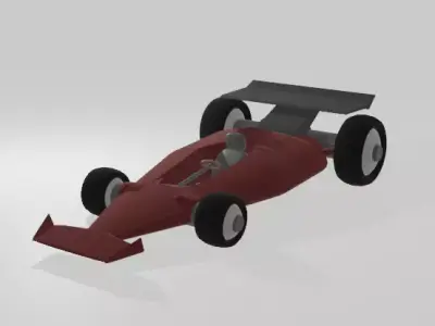 Simple Racecar 3D model