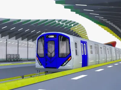 NYC subway station 3D model