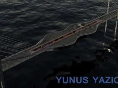 bridge design 3D model