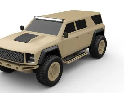dedicated off road car 3D model
