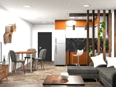 interior design  living room 3D model
