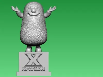 XAVIER MUSKETEERS MEN BASKETBALL MASCOT STATUE - 3D PRINT 3D print model