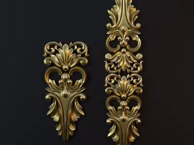 Ornament Gold 05 3D model