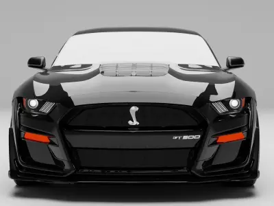 Ford Mustang Shelby With interior 3D model