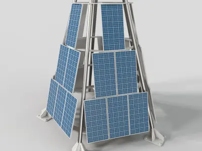 Solar Battery 3D model