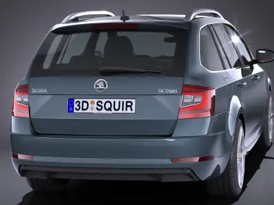 Skoda Octavia Combi 2017 3D model