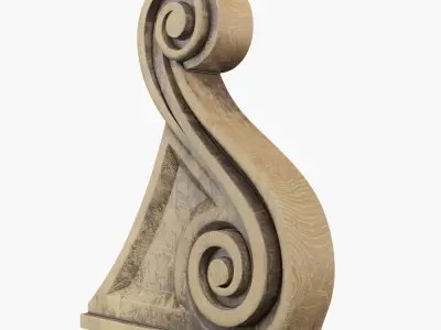 Ornate Corbel Bracket 3D print model