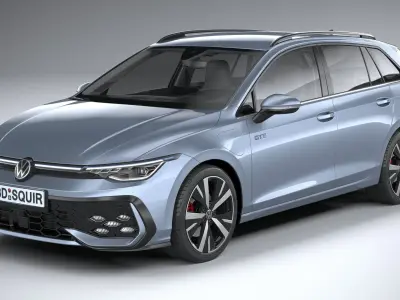Volkswagen Golf GTE Variant 2024 3D model