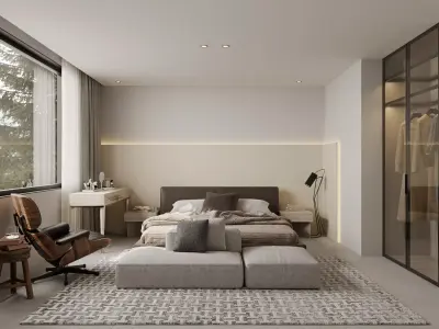 Bedroom interior scenes 3D model by aratukishikaku from CGTrader (Textured)