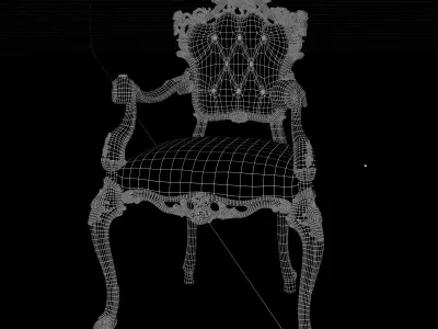 Armchair BOLLY  Diningroom Collection render ready vray  3D model
