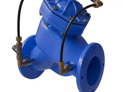 water pressure control valve 3D model